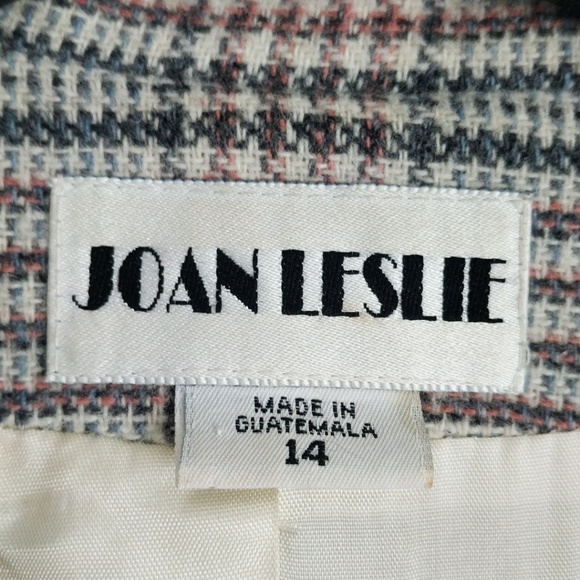 Joan Leslie Light Gray Houndstooth Blazer (EUC) - Picture 4 of 8